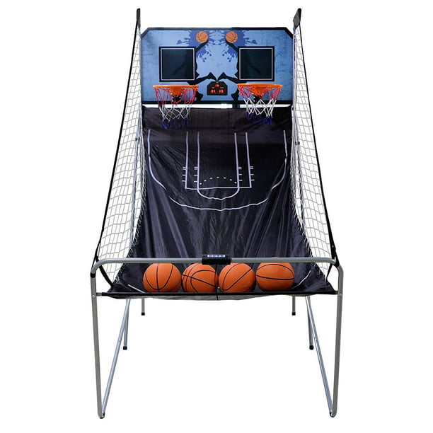 Basketball Arcade Game Foldable Basketball Game Electronic 2 Player Shot 8 Modes